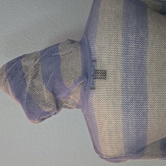 TOMMY BAHAMA Zippered Hoodie Cardigan Linen Blend Lightweight SZ Small Blue Gray - Picture 9 of 14